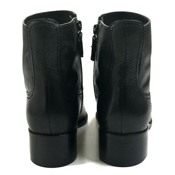 COLE HAAN Naia Black Leather Ankle Boot Bootie Womens Size 7B Side Zip New $200 - Picture 4 of 13